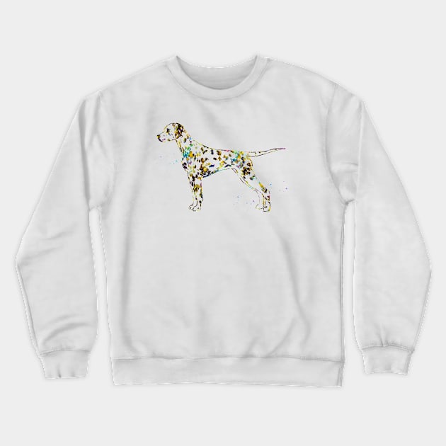 Dalmatian dog Crewneck Sweatshirt by erzebeth